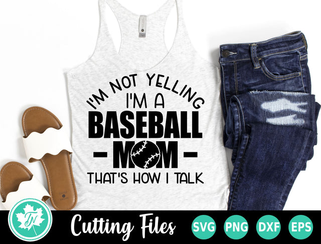 Baseball SVG | I'm Not Yelling SVG TrueNorthImagesCA 