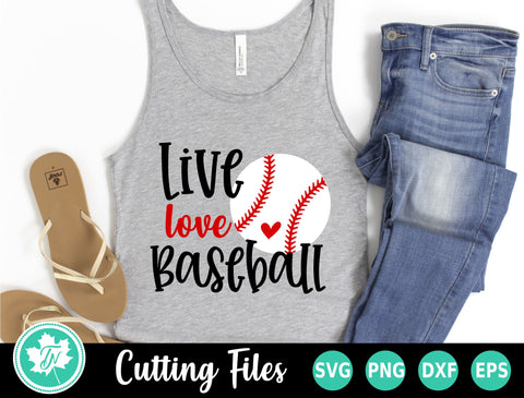 Baseball SVG | Live Love Baseball SVG TrueNorthImagesCA 