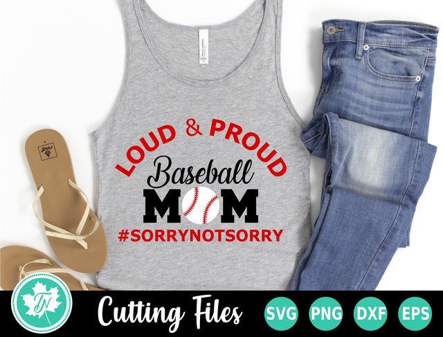 Baseball SVG | Loud and Proud Baseball Mom SVG TrueNorthImagesCA 