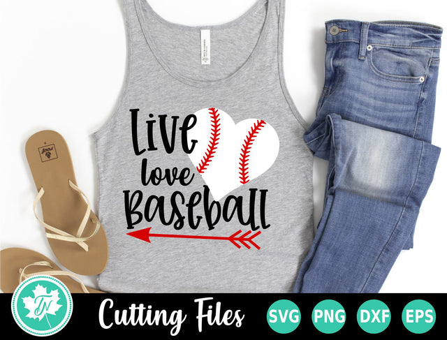 Baseball SVG | Love Love Baseball Heart SVG TrueNorthImagesCA 