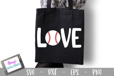 Baseball SVG - Love with baseball SVG Stacy's Digital Designs 
