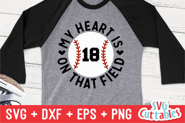 Baseball svg - My Heart is on That Field svg - Cut File - svg - dxf - eps - png - Softball svg - Cricut - Silhouette - Digital File SVG Svg Cuttables 