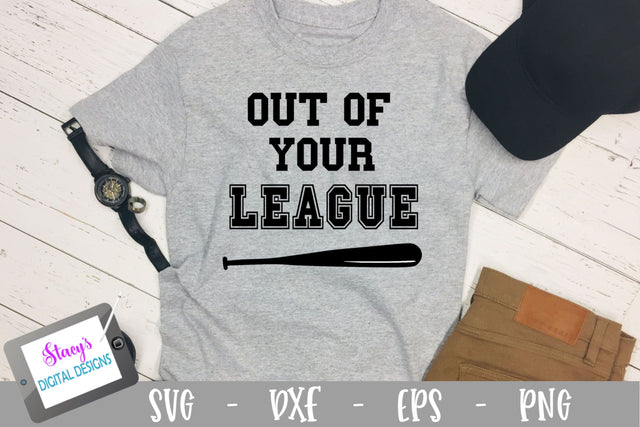 Baseball SVG - Out of your League SVG SVG Stacy's Digital Designs 