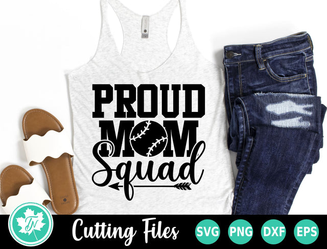 Baseball SVG | Proud Mom Squad SVG TrueNorthImagesCA 