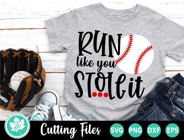 Baseball SVG | Run Like You Stole It SVG TrueNorthImagesCA 