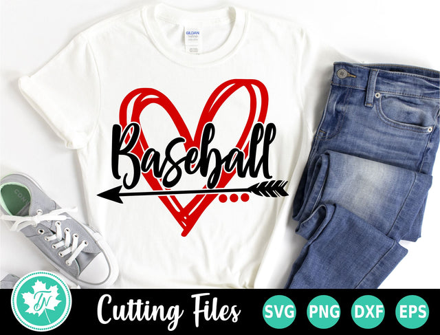 Baseball SVG | Scribble Heart SVG TrueNorthImagesCA 