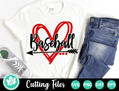 Baseball SVG | Scribble Heart SVG TrueNorthImagesCA 