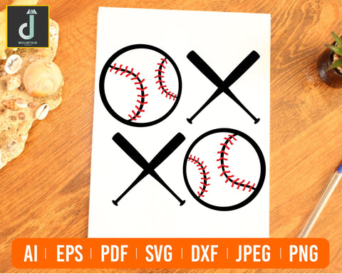 BASEBALL svg, xoxo svg, baseball xoxo svg SVG Alihossainbd 