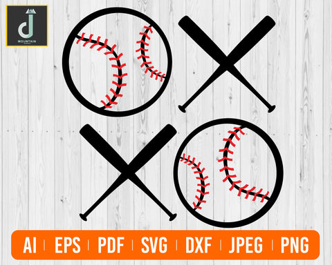 BASEBALL svg, xoxo svg, baseball xoxo svg SVG Alihossainbd 