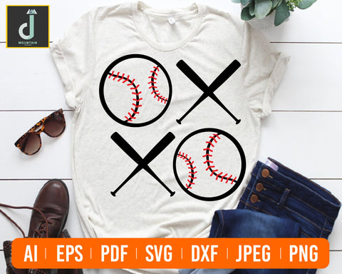 BASEBALL svg, xoxo svg, baseball xoxo svg SVG Alihossainbd 