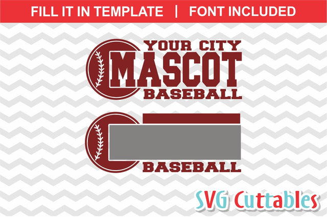Baseball Template 0012 SVG Svg Cuttables 