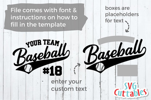 Baseball Template 0023 SVG Svg Cuttables 