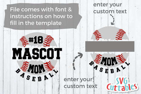 Baseball Template 0024 SVG Svg Cuttables 