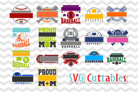 Baseball Template Bundle 0018 SVG Svg Cuttables 