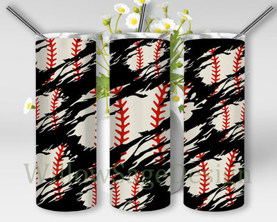 Baseball Tumbler Png, Dirty Baseball 20oz Skinny Tumbler, Sport Design Png, Baseball Sublimation Design, Digital Download Sublimation WillowSageDesign 