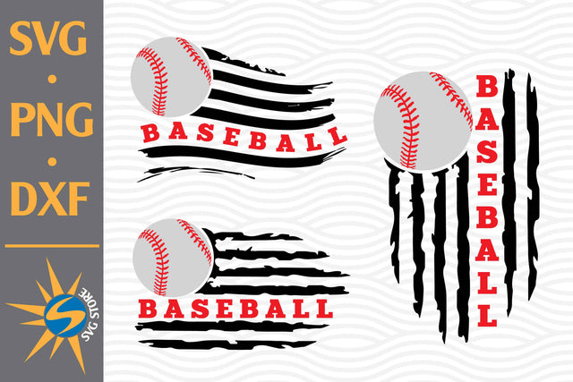 Baseball US Flag SVG, PNG, DXF Digital Files Include SVG SVGStoreShop 