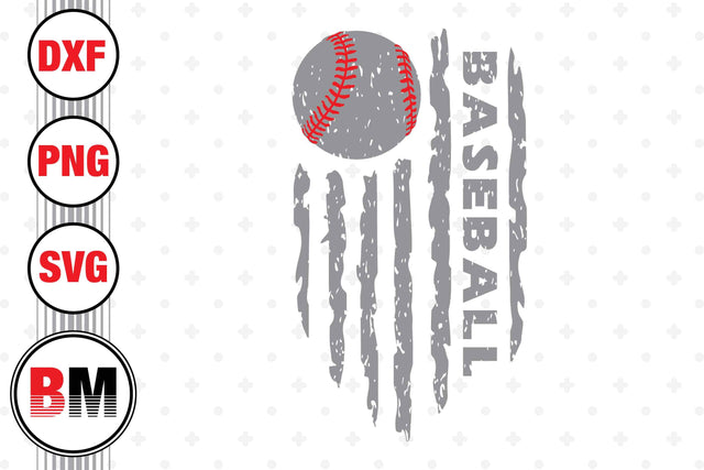 Baseball US Flag SVG, PNG, DXF Files SVG BMDesign 