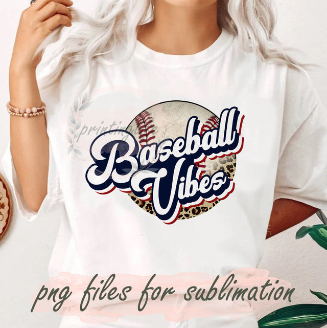 Baseball Vibes Design Png, Baseball Sublimation Png, Baseball Leopard Png, Baseball Png, Sports Sublimation Design, Digital Download Sublimation PrintingLife 