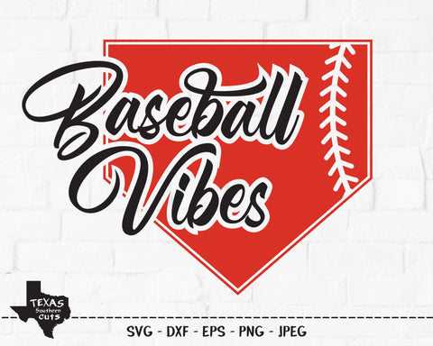 Baseball Vibes | Sports SVG SVG Texas Southern Cuts 