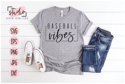 Baseball Vibes SVG Studio Seven-Four-Zero 