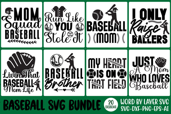 Baseball Mom Svg - Distressed Baseball - So Fontsy