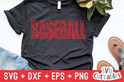 Baseball Word Art - svg - dxf - eps - Cut File - Subway Art - Baseball Shirt Design - Silhouette - Cricut Cut File - Digital Download SVG Svg Cuttables 