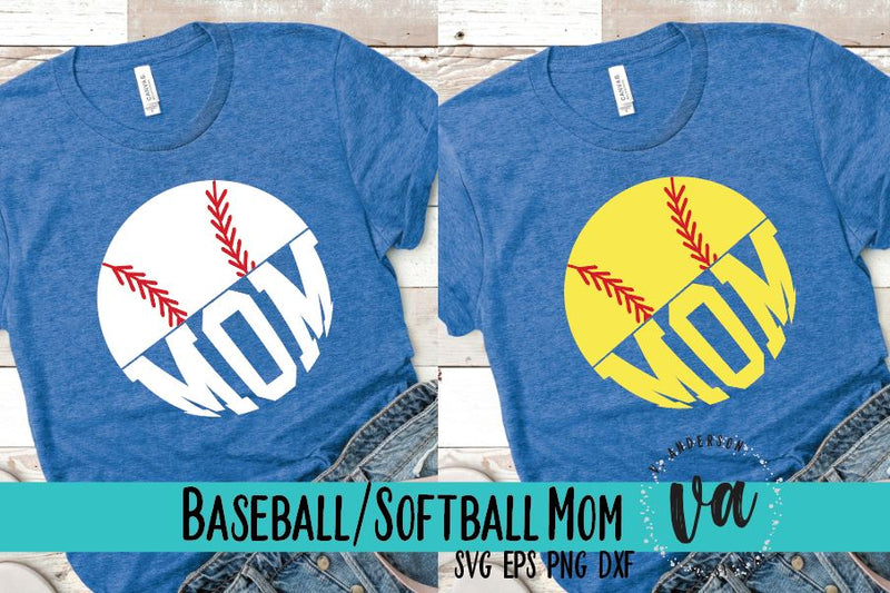 Baseball/Softball Mom SVG SVG V. Anderson Designs 
