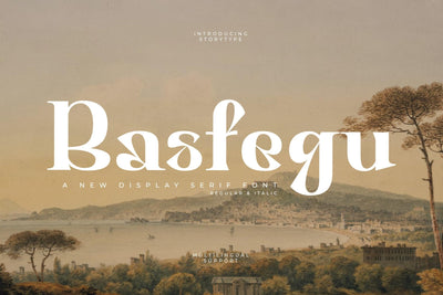 Basfegu Typeface Font Storytype Studio 