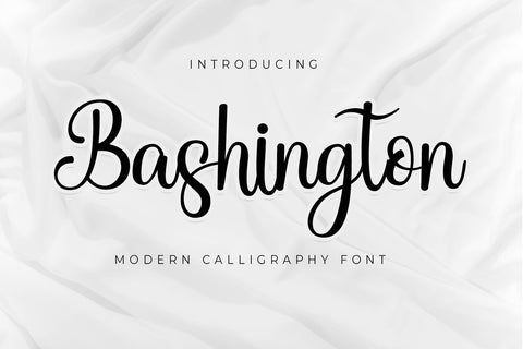 Bashington, Lovely Script Font Font Motokiwo 