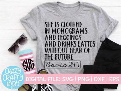 Basic 24:7 SVG Crazy Crafty Lady Co. 