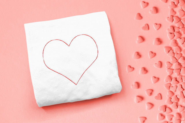 Basic Heart Linework Embroidery Embroidery/Applique DESIGNS Designed by Geeks 