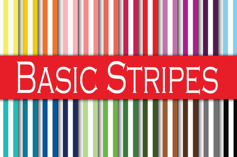 Basic Stripes Digital Papers Sublimation Old Market 