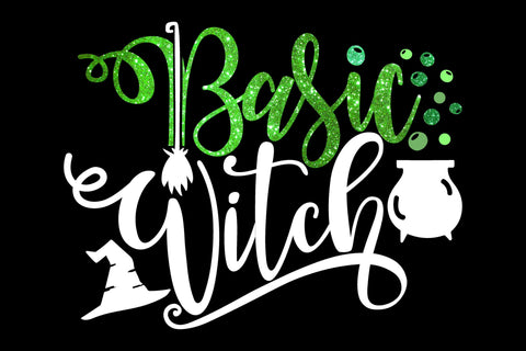 Basic Witch | Halloween Cutting File | Shirt Sign Design | Autumn & Fall | SVG DXF and more! SVG Diva Watts Designs 