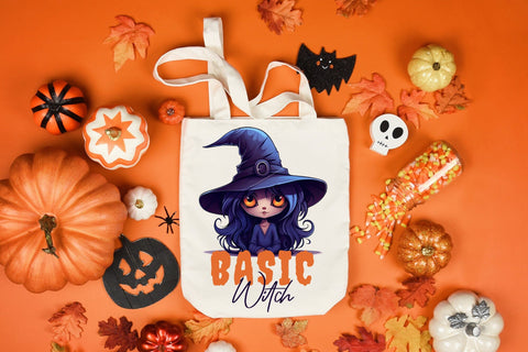 Basic Witch - Halloween PNG Sublimation Sublimation CraftLabSVG 