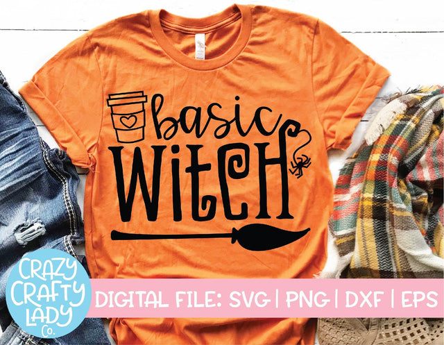 Basic Witch | Halloween SVG Cut File SVG Crazy Crafty Lady Co. 