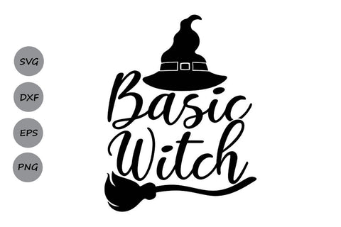 Basic Witch| Halloween SVG Cutting Files SVG CosmosFineArt 