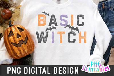 Basic Witch png - Halloween png - Print File - Halloween Sublimation Design - Halloween Shirt png - Digital Download Sublimation Svg Cuttables 