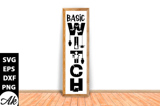 Basic witch Porch Sign SVG akazaddesign 