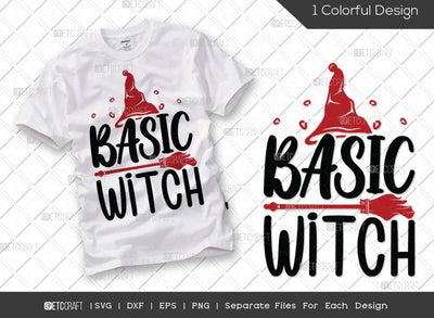 Basic Witch SVG Cut File | Ghost Svg | Boo Svg | Spooky Svg | Holiday Svg | Halloween Svg | Funny Halloween Quote SVG ETC Craft 