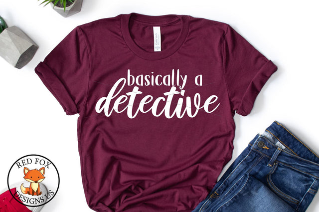 Basically A Detective| Halloween | SVG PNG DXF | True Crime SVG RedFoxDesignsUS 