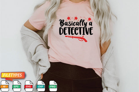 Basically A Detective SVG SVG Creativeart88 