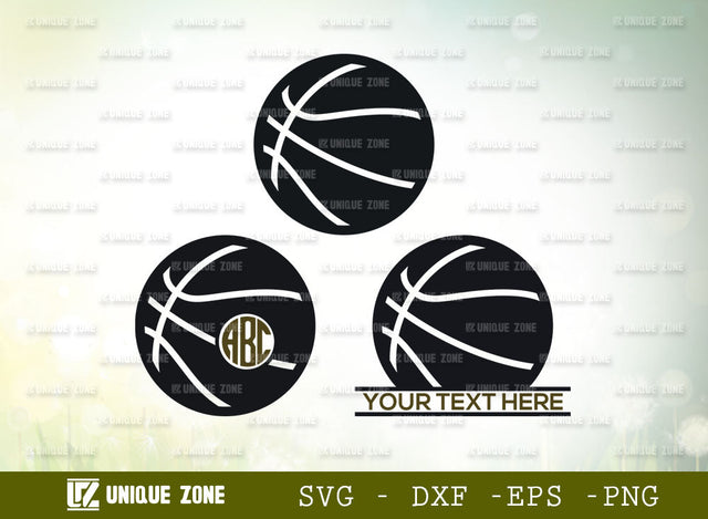 Basket Ball SVG Monogram, Sports Ball Svg, Basket Ball With Basket, Basket Ball Love Shape, Basket Ball Player Svg, Basketball Goal Svg, SVG Unique Zone 