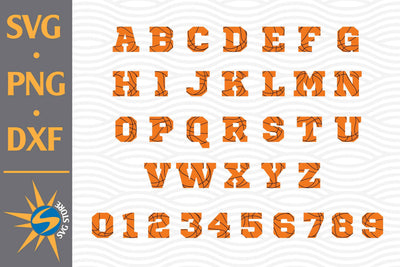 Basketball Alphabet SVG, PNG, DXF Digital Files Include SVG SVGStoreShop 