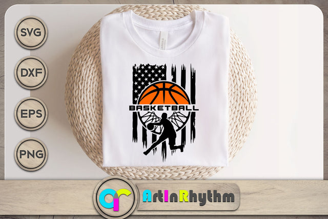 Basketball America flag svg / USA basketball logo svg SVG Artinrhythm shop 