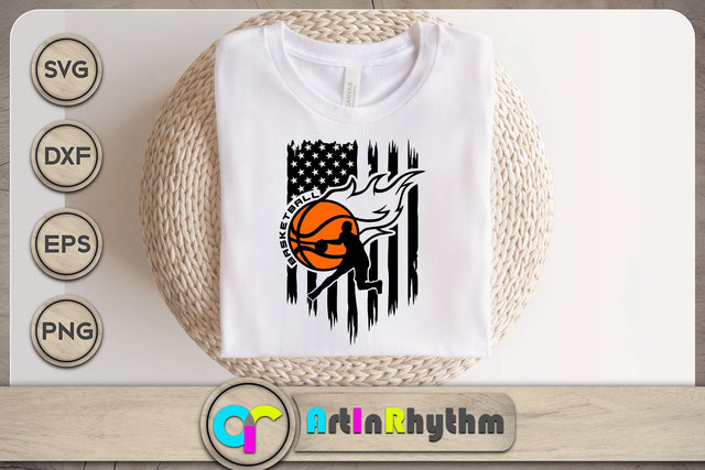 Basketball America flag svg / USA basketball logo svg SVG Artinrhythm shop 