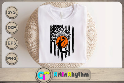 Basketball America flag svg / USA basketball logo svg SVG Artinrhythm shop 