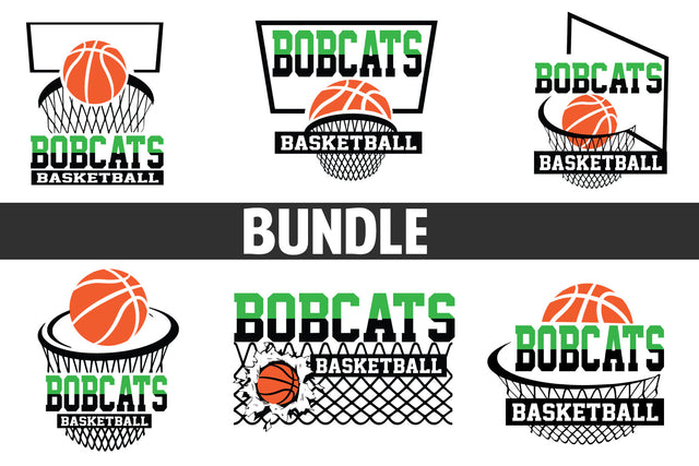 Basketball Bobcats T shirt design Bundle SVG Johan Ru designs 