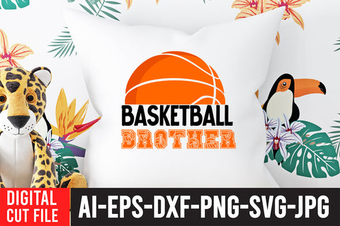 Basketball Brother SVG Cut File SVG BlackCatsMedia 