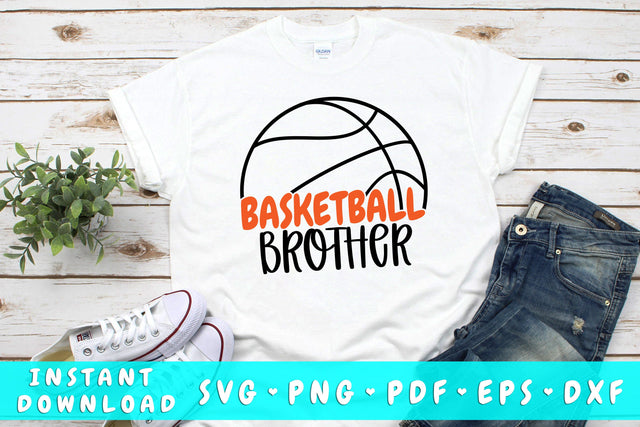 Basketball Brother SVG SVG HappyDesignStudio 