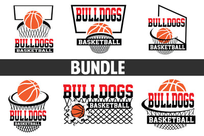 Basketball Bulldogs T shirt design Bundle SVG Johan Ru designs 